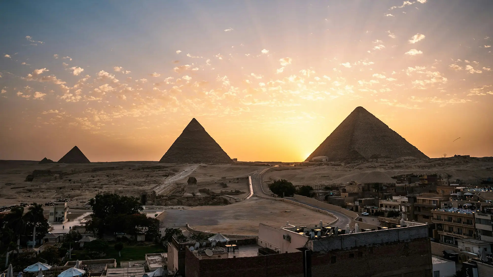 Pyramids of Giza and the Great Sphinx, Cairo Egypt. Day trip from Hurghada
