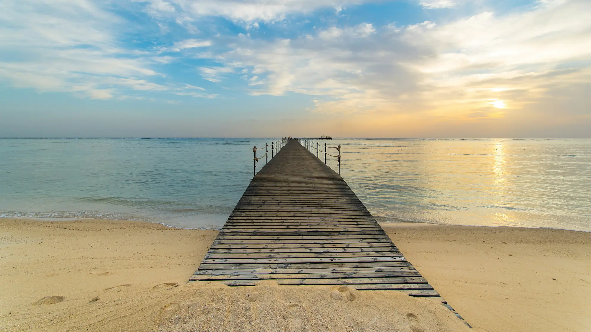 Crystal clear Red Sea water and coral reef, Marsa Alam Egypt